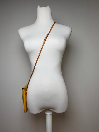 Vintage Louis Vuitton Vernis Leather Messenger Bag Yellow