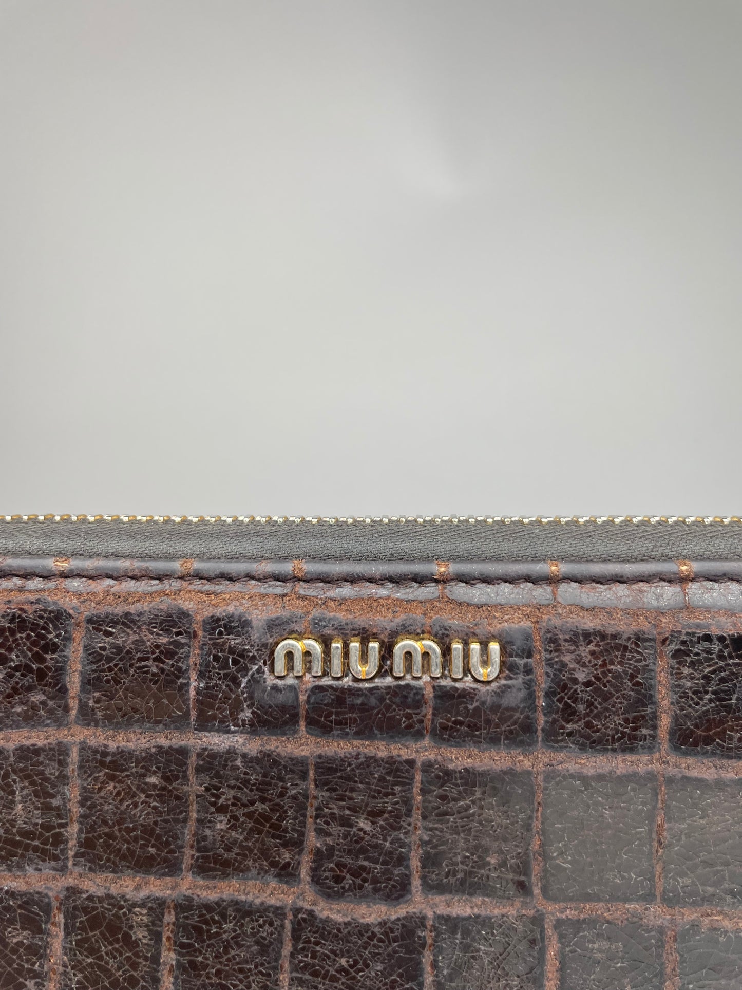 Vintage Miu Miu Leather Wallet Brown