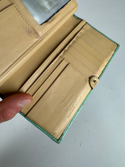 Vintage Vivienne Westwood Leather Wallet Mint Green
