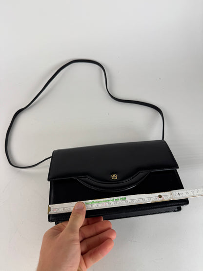 Sac vintage Givenchy 4G en cuir noir