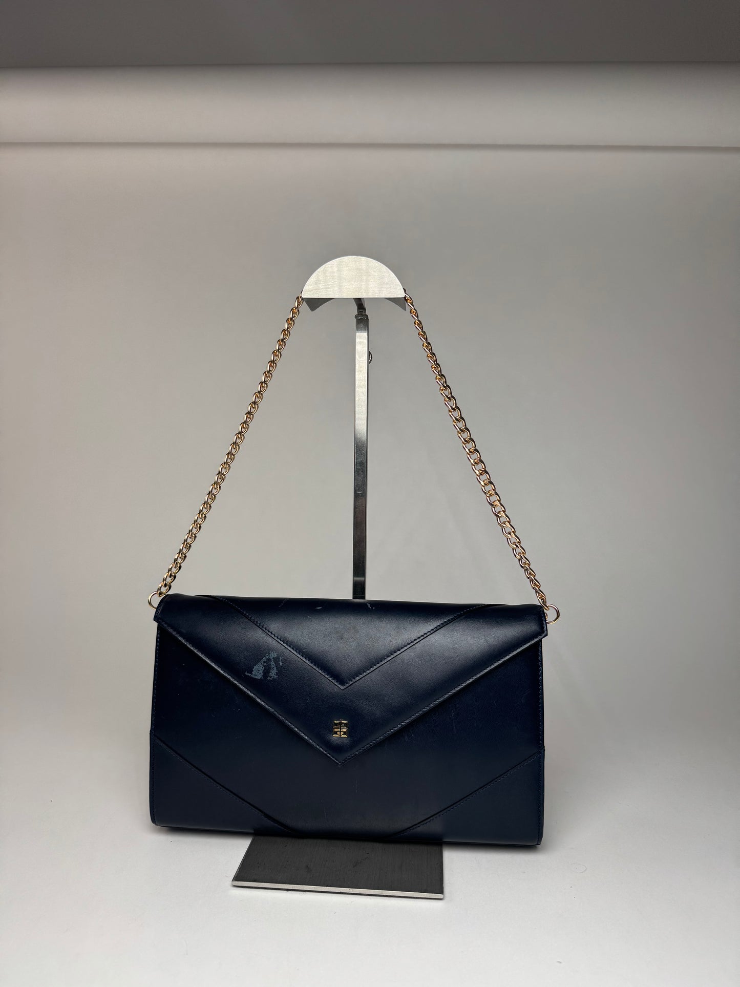 Vintage Givenchy 4G Leather Bag Navy