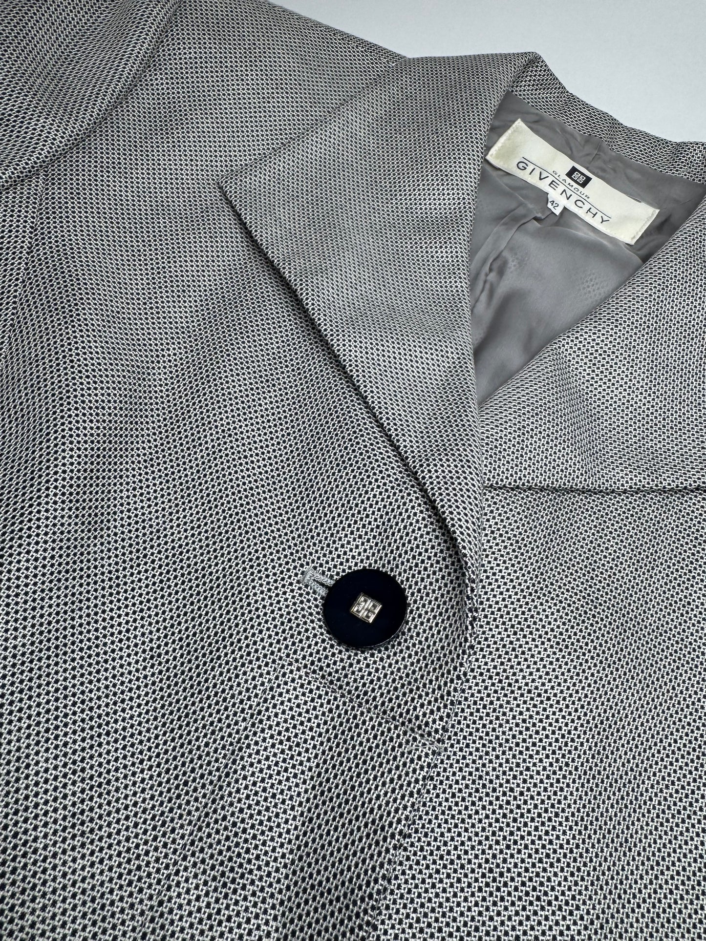 Vintage  Givenchy Wool Twin Set Grey 42/XL