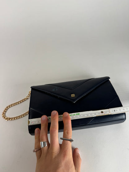 Vintage Givenchy 4G Leather Bag Navy