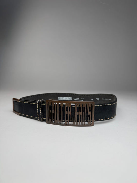 Vintage Jean Paul Gaultier Leather Belt Brown