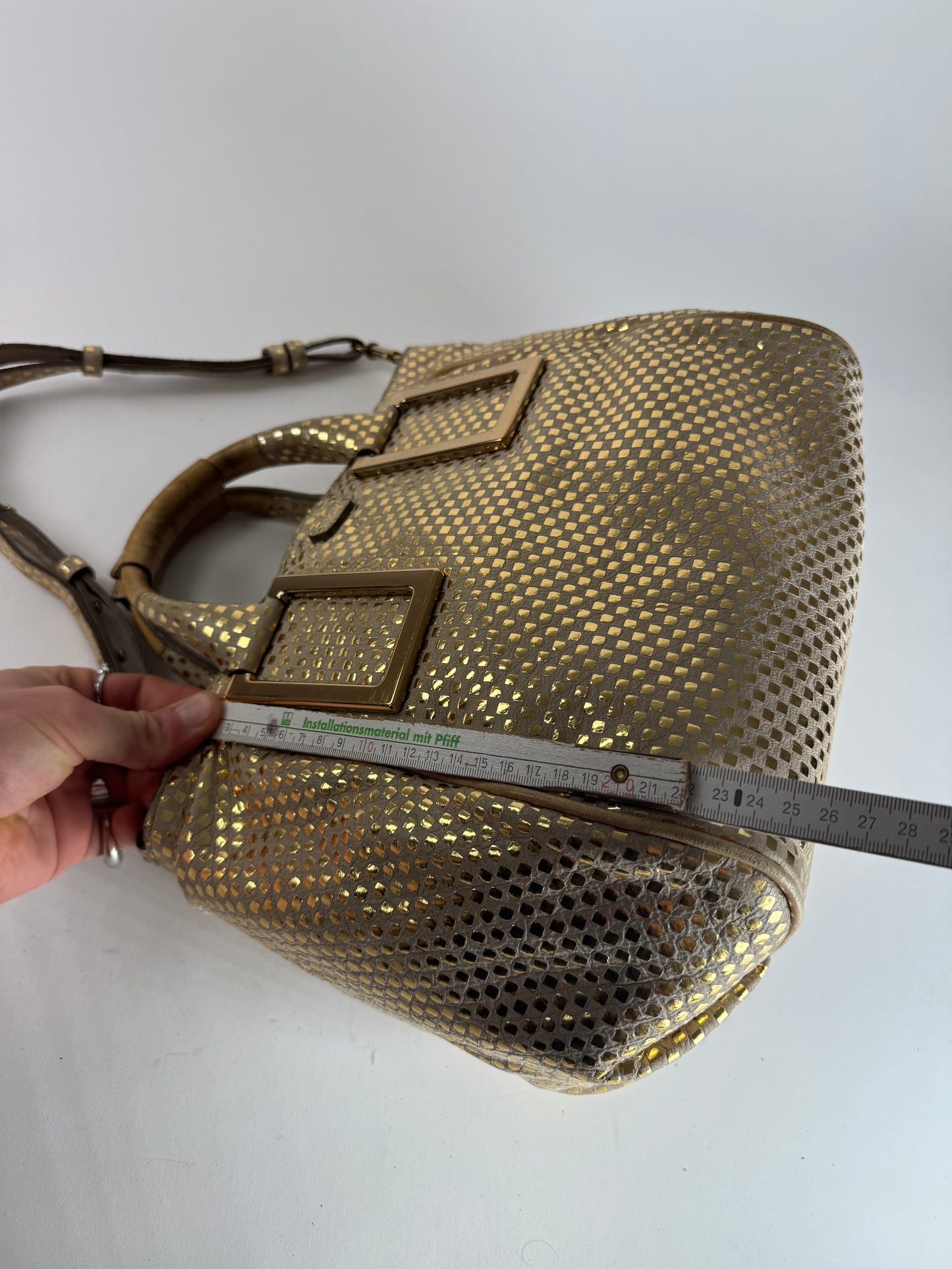 Vintage Chloe 2-Way Leather Bag golden