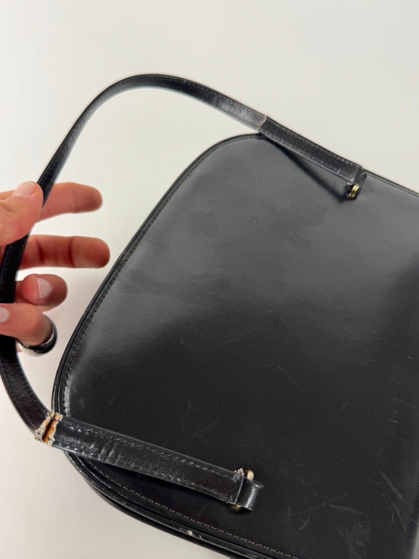 Vintage Gucci Leather Bag Black