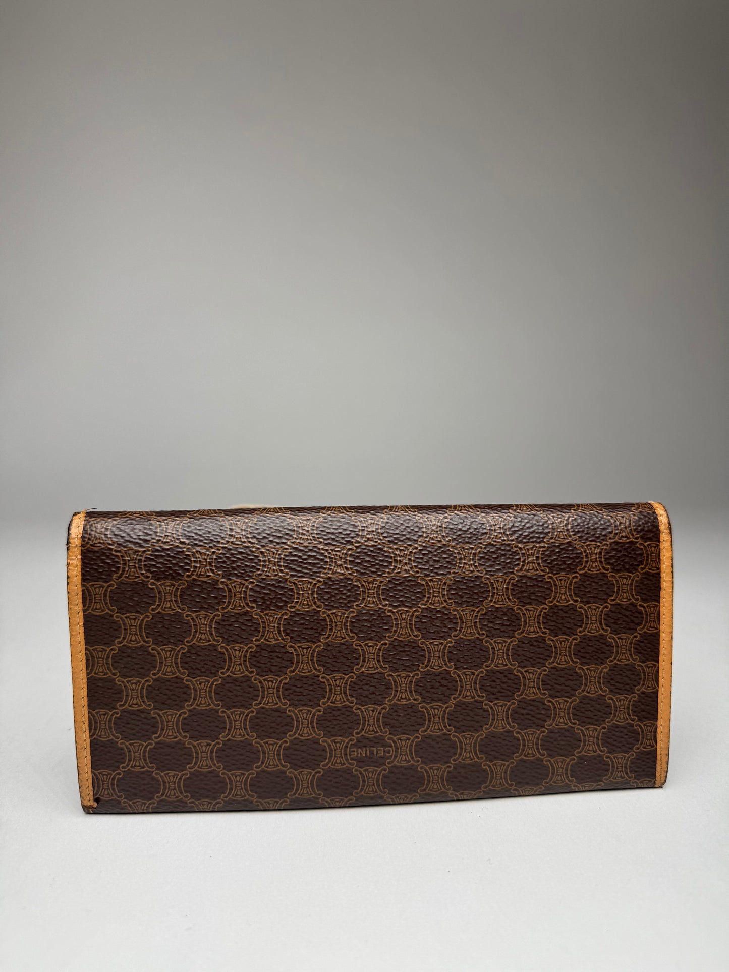 Vintage Celine Paris Leather Monogram ID Holder