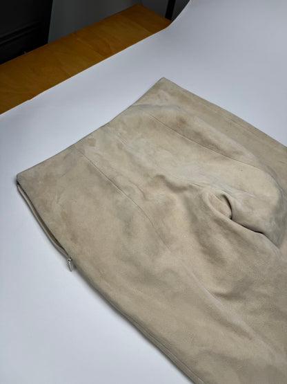 Vintage Loewe Madrid Nappa Leather Pants Beige 38/M