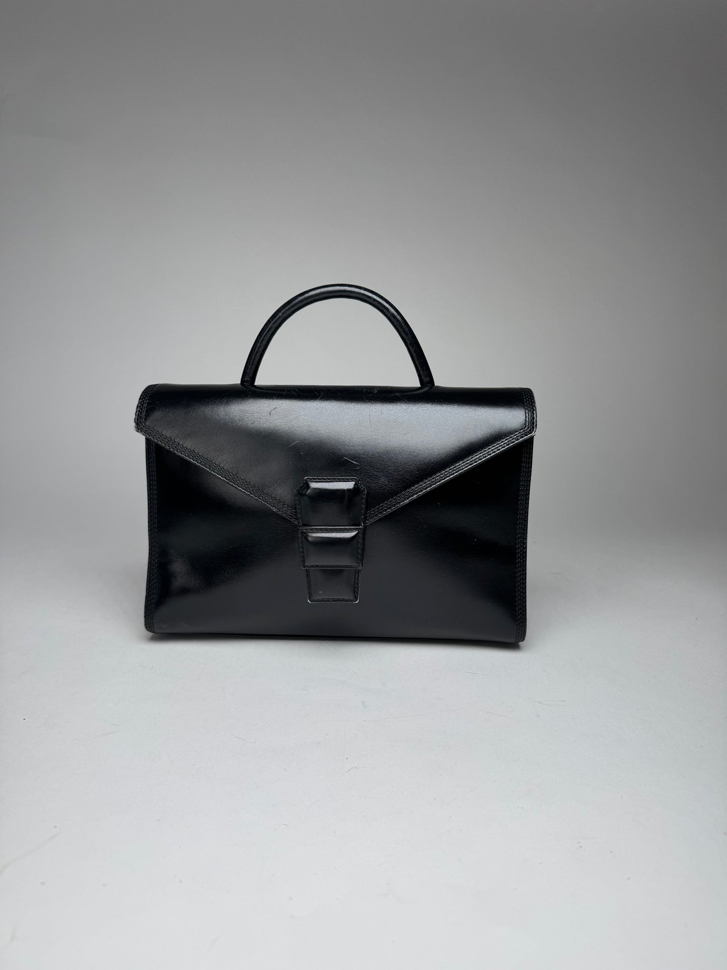 Vintage Loewe Madrid Puzzle Leather Bag black