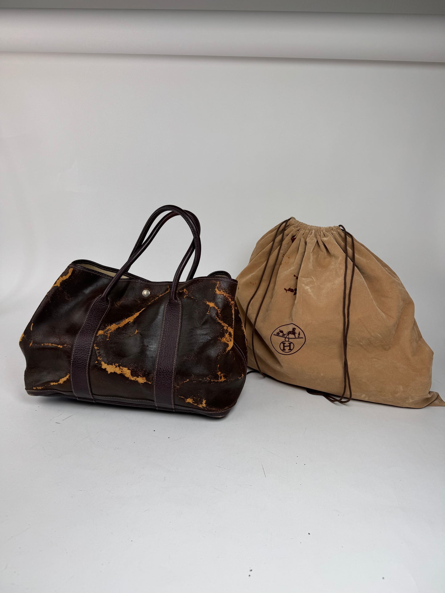 Vintage Hermes Garden Party Bag