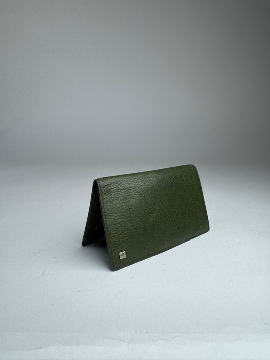 Vintage Givenchy Leather Card Holder Green