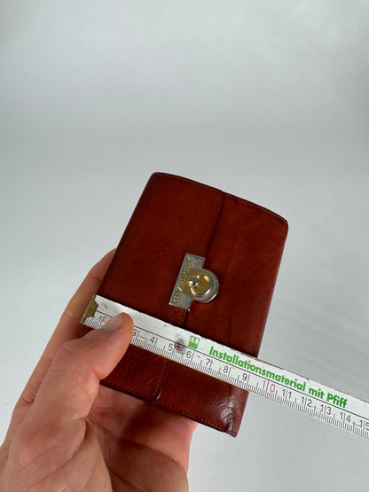 Vintage  Givenchy GV3 Leather Wallet Brown/Red