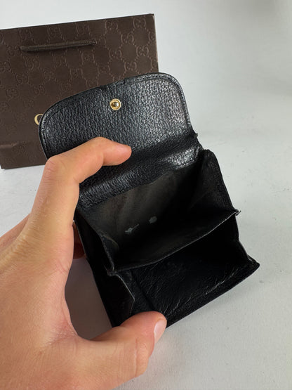 Vintage Gucci Leather Wallet Black