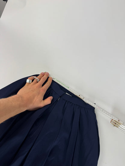 Vintage Dior Wool Skirt Navy M