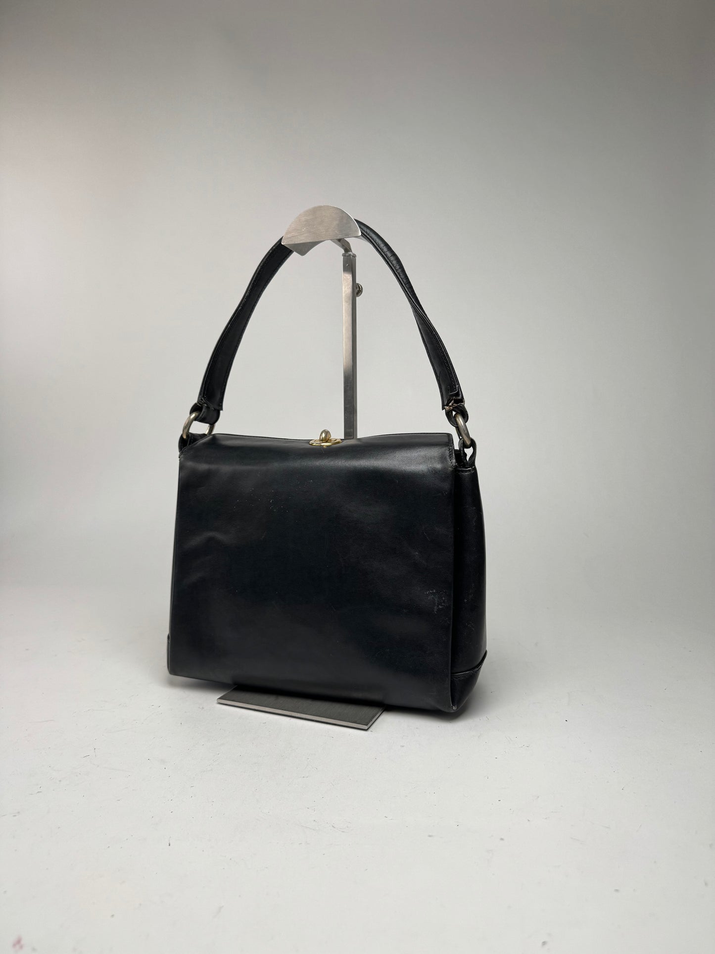 Vintage Gucci Leather Bag Black