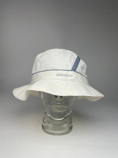 Vintage Givenchy Canvas Bucket Hat Unisex White