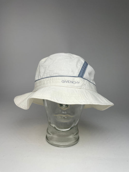 Vintage Givenchy Canvas Bucket Hat Unisex White