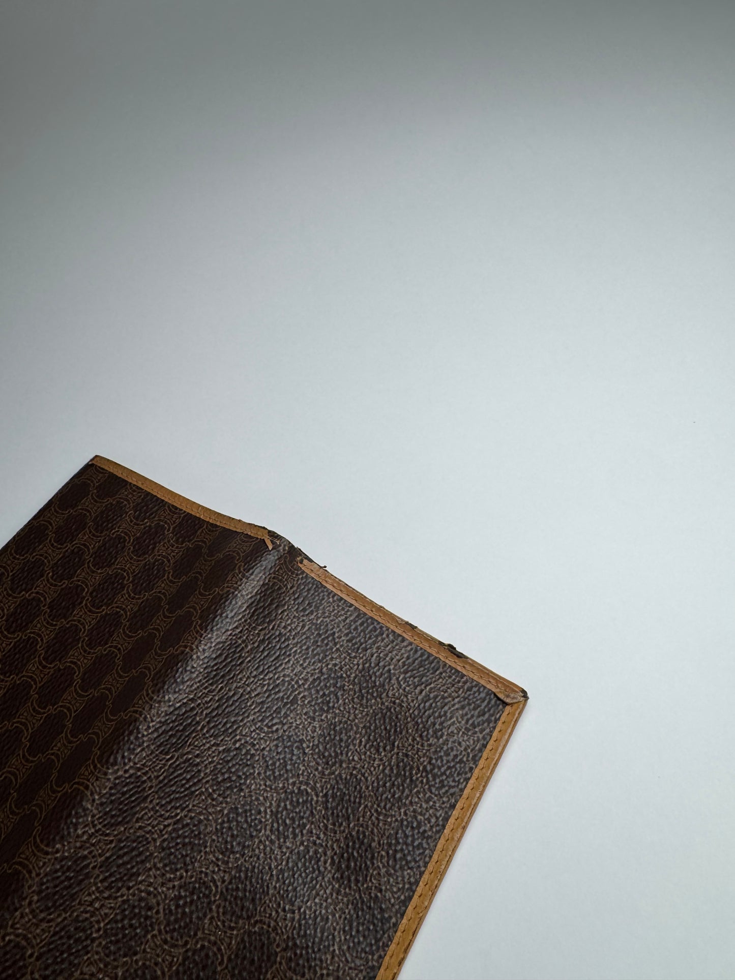 Vintage Celine Paris Leather Monogram ID Holder