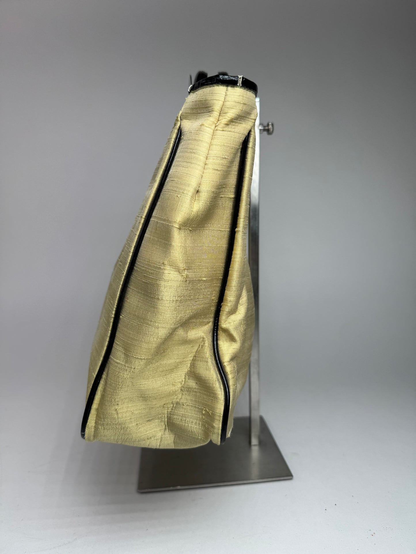 Vintage Balenciaga Linen Bag Citron Yellow Black