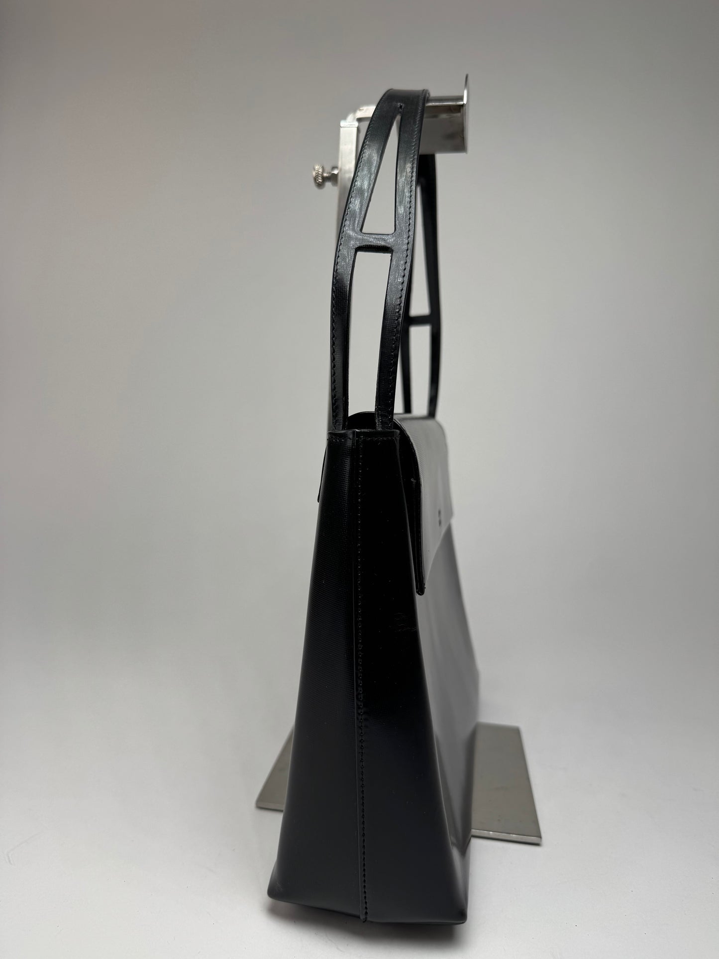 Vintage Givenchy 4G Patent Leather Bag Black