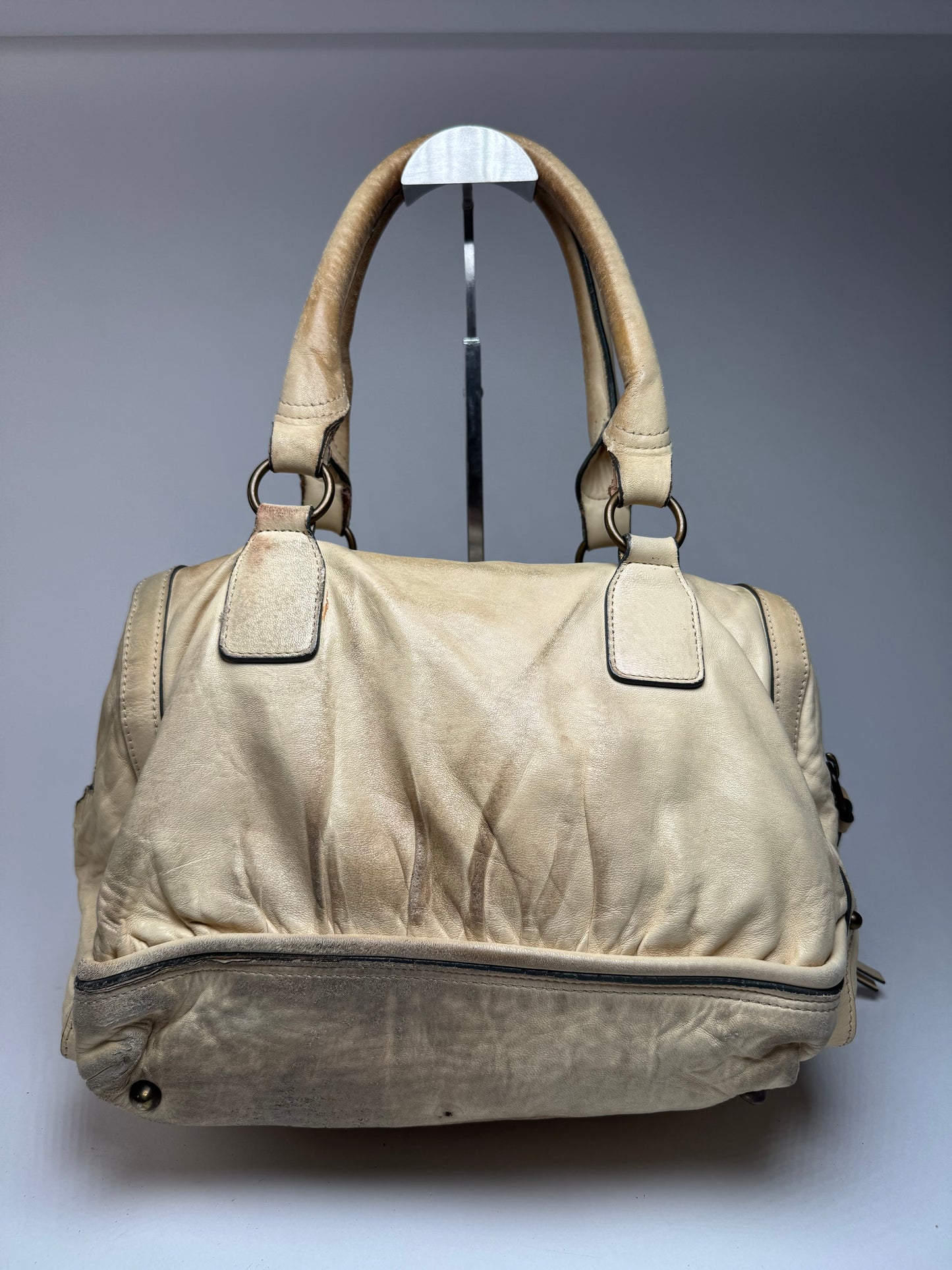 Vintage Chloe Leather Bag Beige