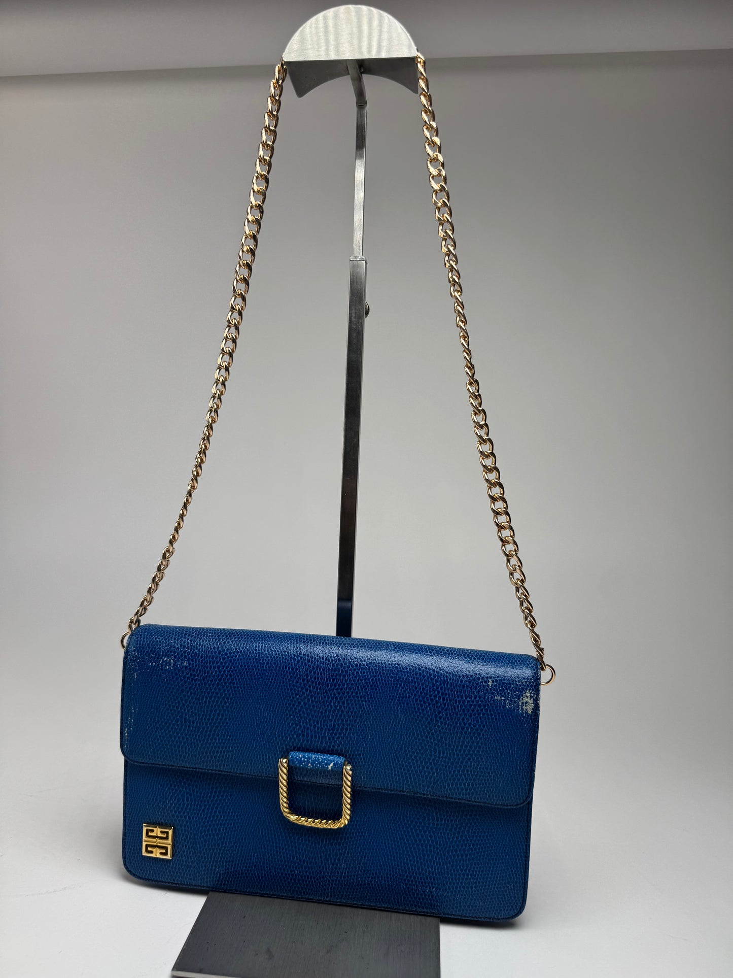 Vintage Givenchy 4G leather Bag Blue