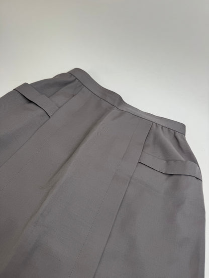Vintage Dior Wool Skirt Grey M