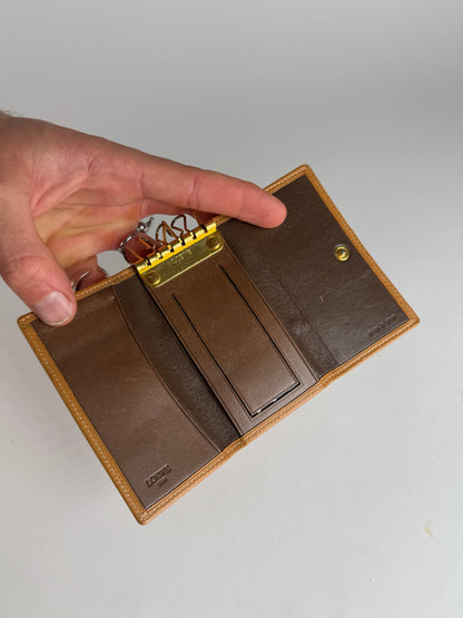 Vintage Loewe Madrid Leather Key Holder Orange