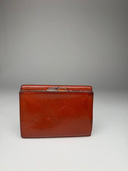 Vintage  Givenchy GV3 Leather Wallet Brown/Red
