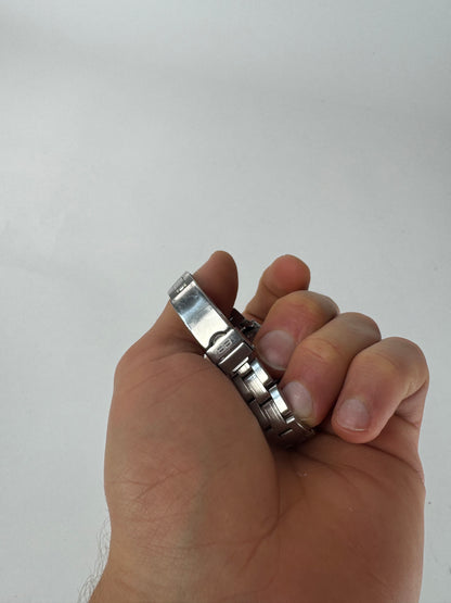 Vintage Balenciaga Steel Watch Silver Golden