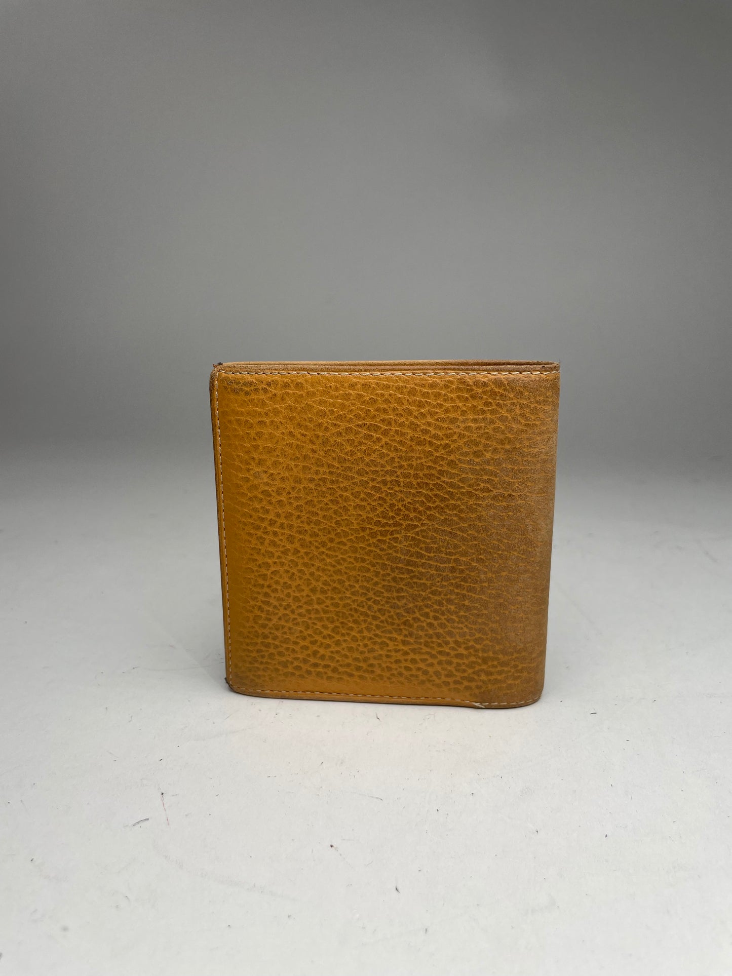 Portefeuille vintage Loewe Puzzle en cuir orange