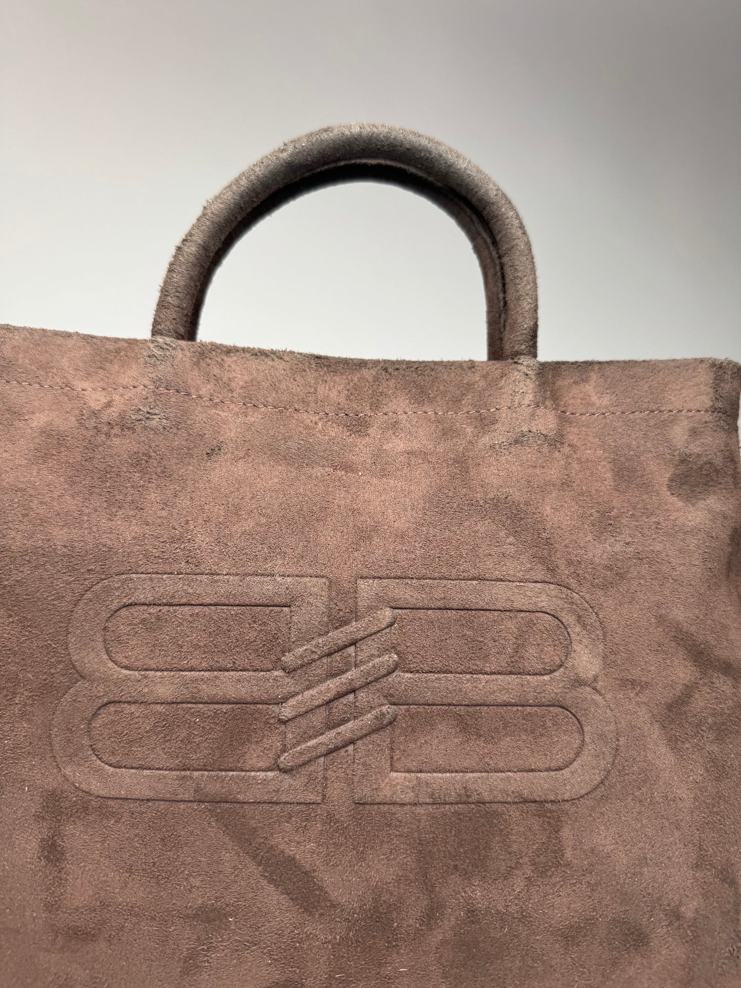 Vintage Balenciaga Suede Bag Brown