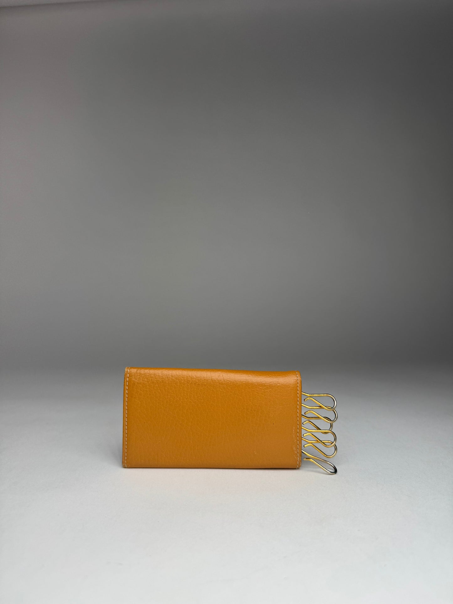 Vintage Loewe Madrid Leather Key Holder Orange