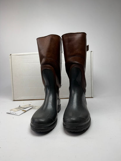 Vintage Marni Leather Boots brown Green EU38