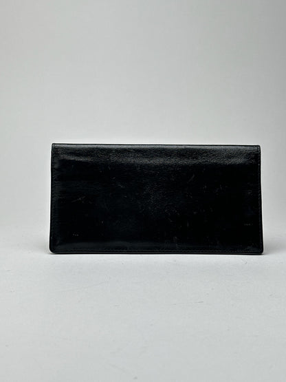 Vintage Cartier leather ID holder black
