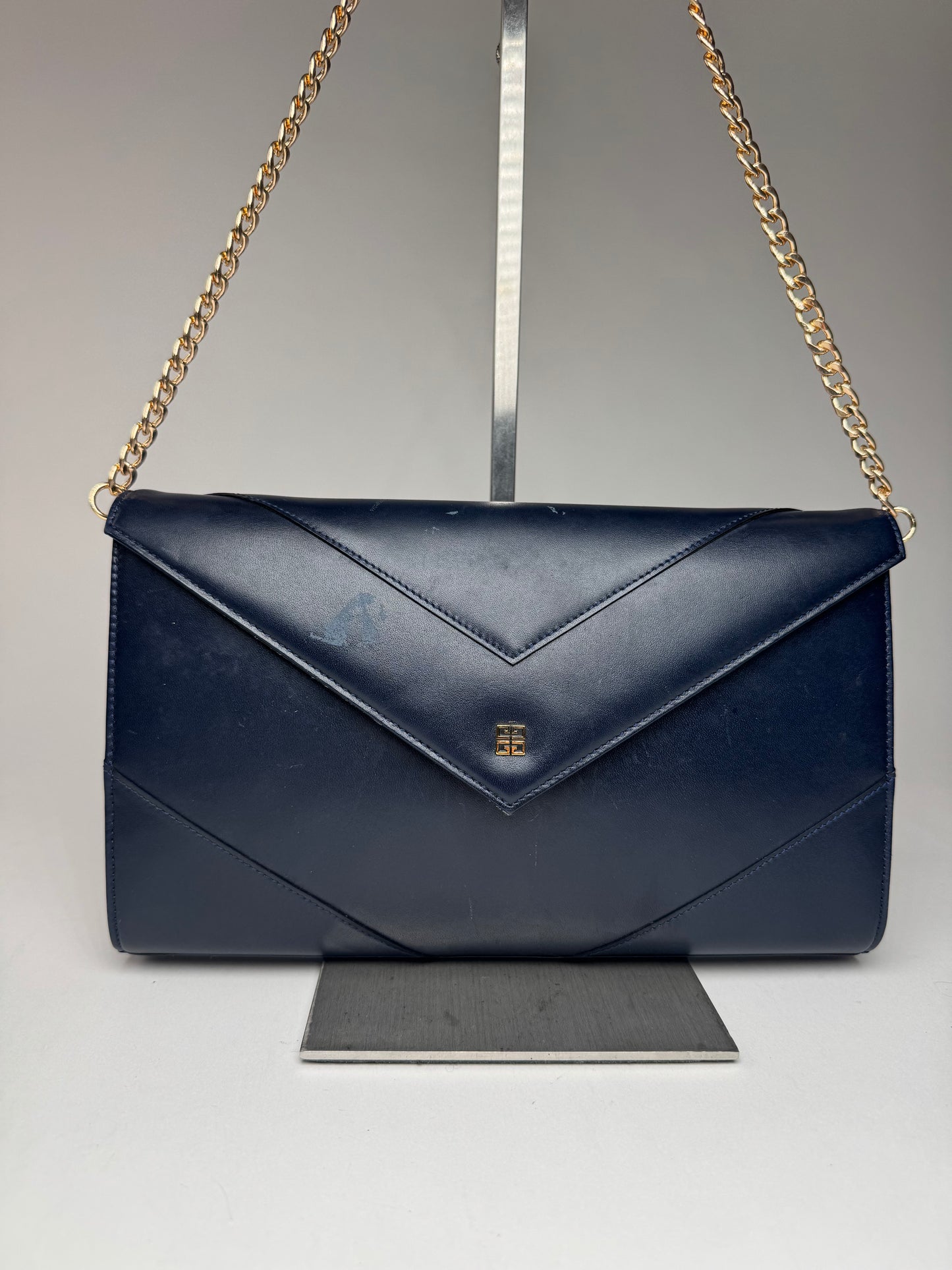 Vintage Givenchy 4G Leather Bag Navy
