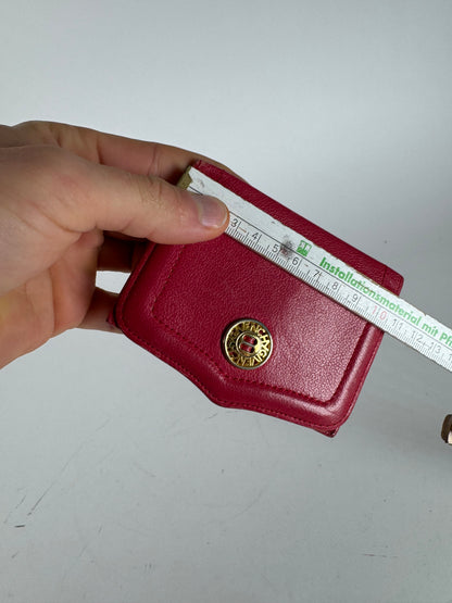 Vintage Givenchy Leather Card Holder Red