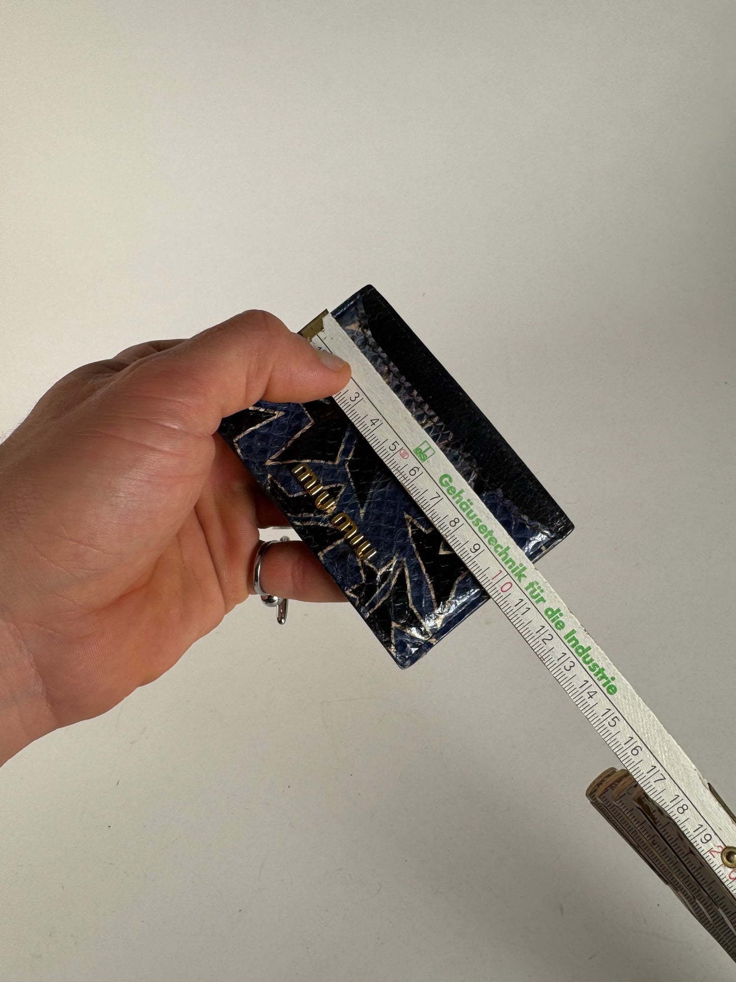 Vintage Miu Miu Leather Card Holder Black