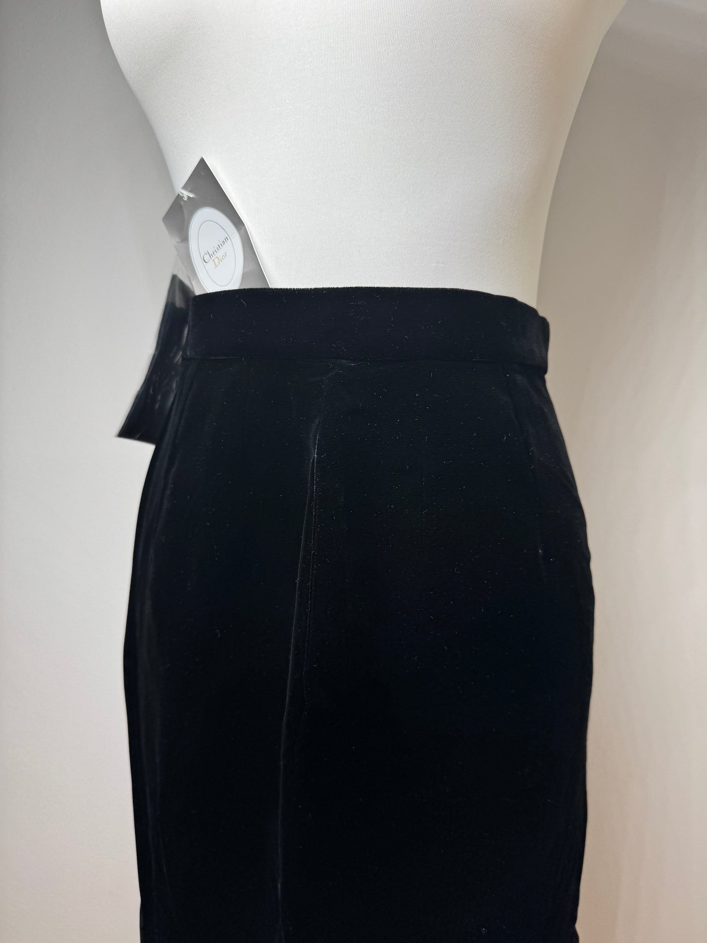 Vintage Dior velour Skirt black M