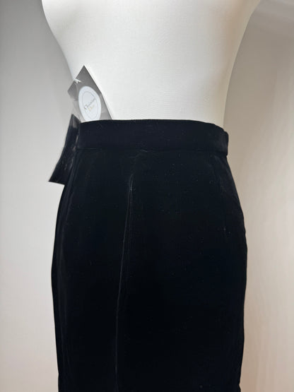 Vintage Dior velour Skirt black M