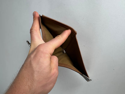 Vintage Celine Paris Leather Monogram Card Holder Brown