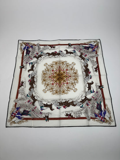 Vintage Celine Paris Silk/Canvas Scarf