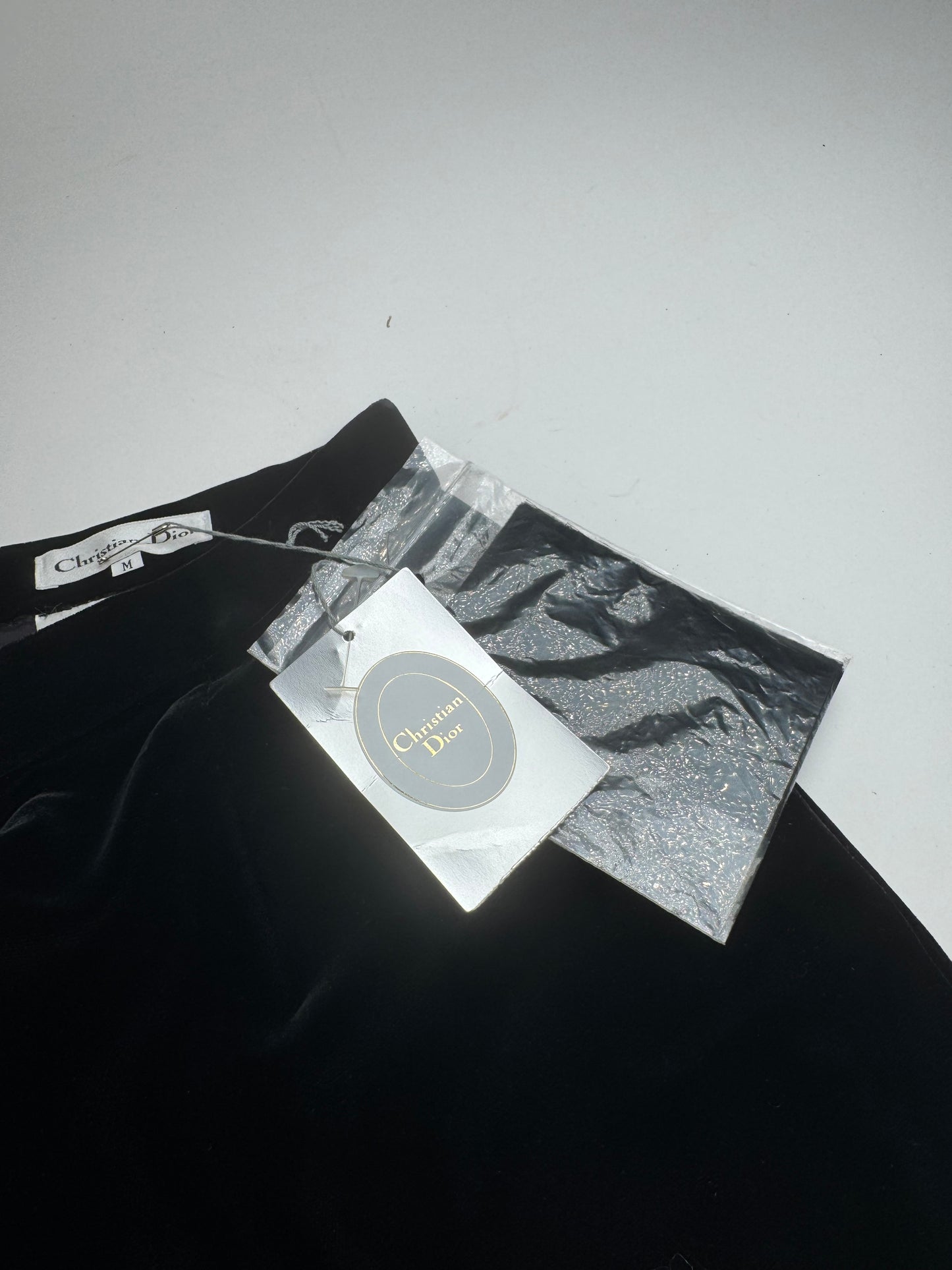 Vintage Dior velour Skirt black M