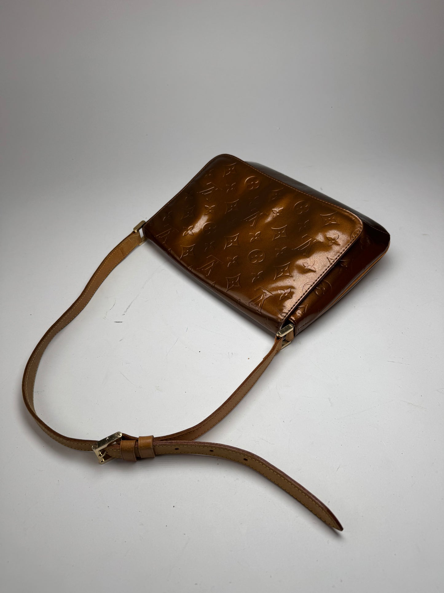 Vintage Louis Vuitton Vernis Leather Bag Brown