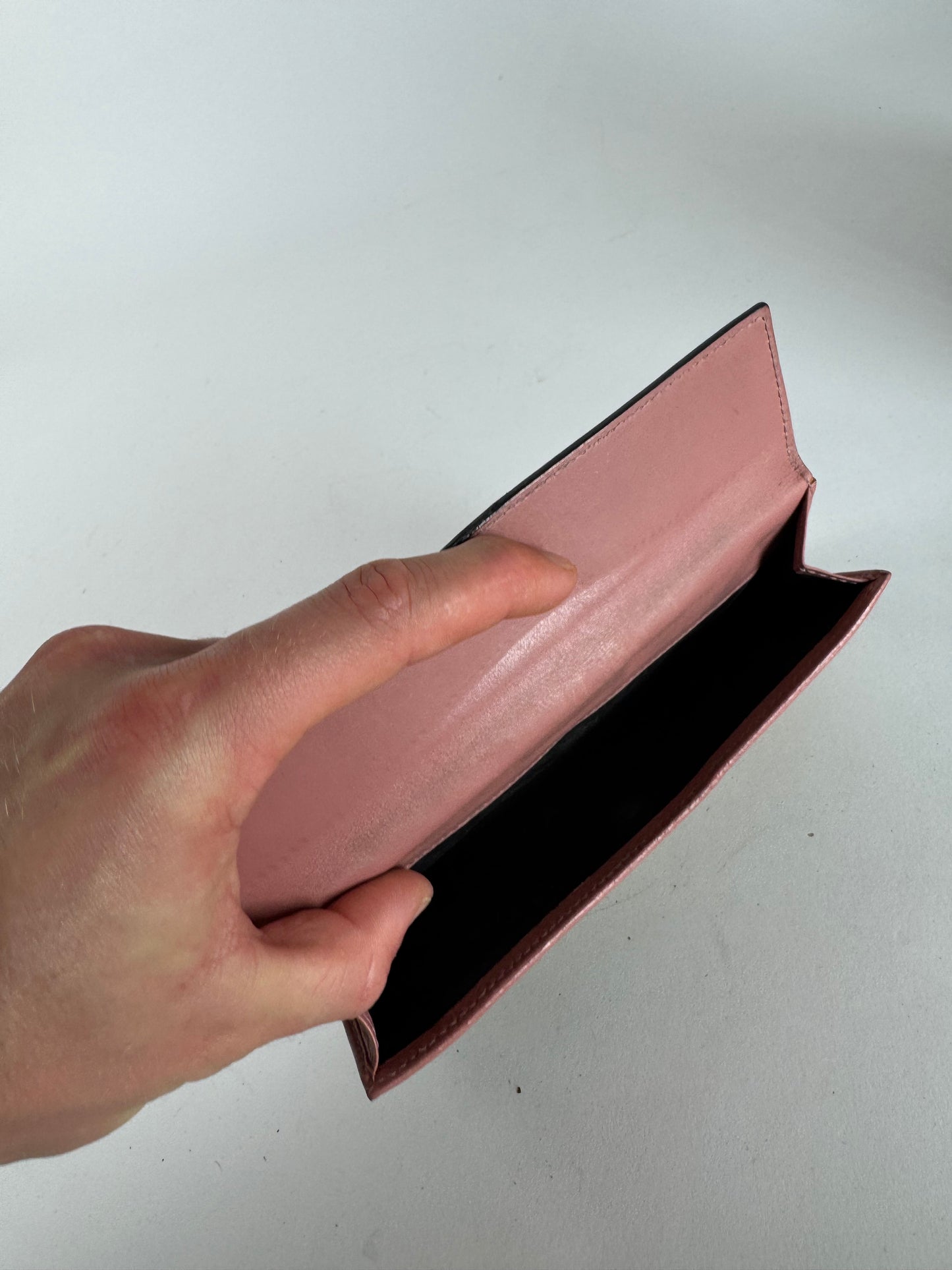 Vintage Gucci Monogram Wallet beige pink