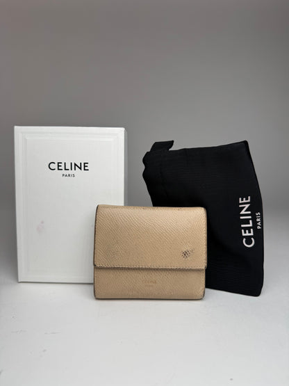 Vintage Celine Paris Leather Walket beige