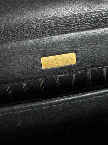 Vintage Balenciaga City Leather Bag Black