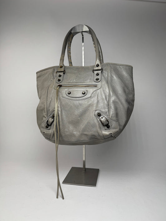 Vintage Balenciaga City Bag Shopper Grey