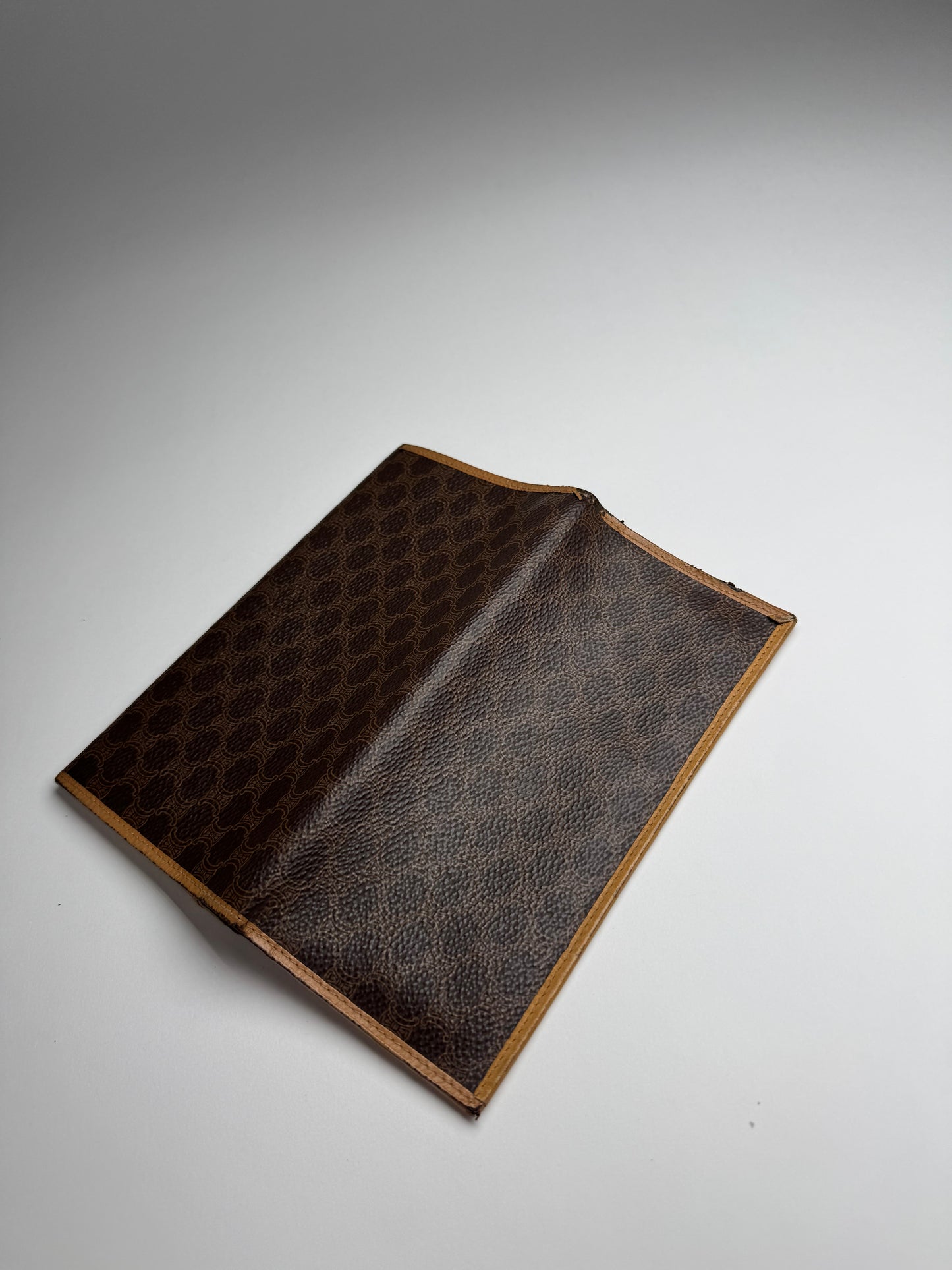 Vintage Celine Paris Leather Monogram ID Holder