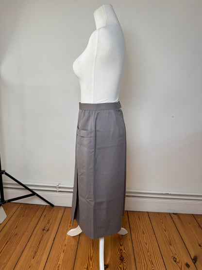 Vintage Dior Wool Skirt Grey M